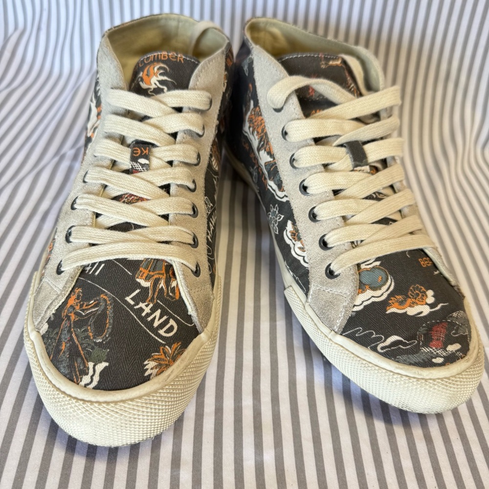SeaVees Mens Cali Special beachcomber sneakers herringbone twill Graphic Print